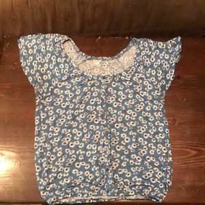 Daisy Print Summer Top 💙🌸